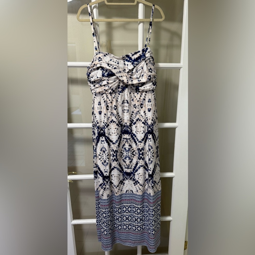 Soma Navy and White Sundress for Wedding Guest